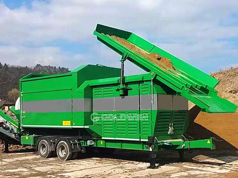 Topsoil screen trommel
