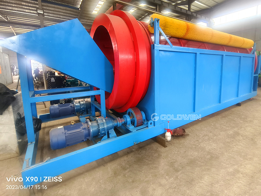Sand trommel screen